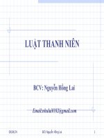 ĐỀ CƯƠNG TUYÊN TRUYỀN LUẬT VIÊN CHỨC, LUẬT THANH NIÊN – Blog Trang tin pháp luật: Chuyên chia sẻ thông tin pháp luật, tư vấn pháp luật, bài giảng pháp luật, tình huống pháp luật