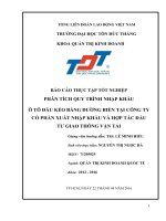 BÁO CÁO THỰC TẬP TỐT NGHIỆP PHÂN TÍCH QUY TRÌNH NHẬP KHẨU  Ô TÔ ĐẦU KÉO BẰNG ĐƯỜNG BIỂN TẠI CÔNG TY CỔ PHẦN XUẤT NHẬP KHẨU VÀ HỢP TÁC ĐẦU TƯ GIAO THÔNG VẬN TẢI
