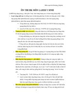LASER TƯƠNG TÁC MÔ SỐNG (photothermal, photoablation, photodisruption)