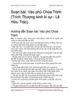 Soạn bài: Vào phủ Chúa Trịnh | Soạn văn 11 hay nhất tại VietJack PDF vao phu chua trinh