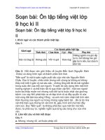 on tap tieng viet lop 9 hoc ki 2