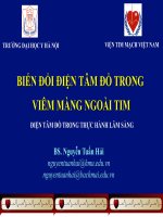Biến đổi điện tâm đồ trong viêm màng ngoài tim