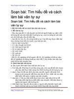 tim hieu de va cach lam bai van tu su