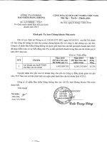 Giải trình chênh lệch lợi nhuận sau thuế giữa BCTC đã được kiểm toán với BCTC quý IV 2015