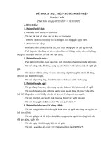 Kế hoạch thực hiện chủ đề nghề nghiệp