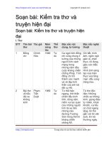 kiem tra tho va truyen hien dai