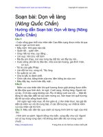 Soạn bài: Dọn về làng (Nông Quốc Chấn) | Soạn văn 12 hay nhất tại VietJack don ve lang