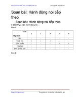 hanh dong noi tiep theo