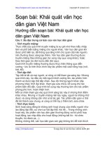 khai quat van hoc dan gian viet nam