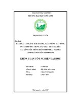 Đánh giá công tác bồi thường giải phóng mặt bằng dự án trường trung cấp luật thái nguyên tại xã quyết thắng thành phố thái nguyên (giai đoạn 2) 