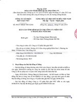 Báo cáo tình hình quản trị công ty niêm yết 6 tháng đầu năm 2016