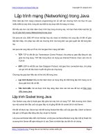 Lập trình mạng Socket - Lập trình mạng Socket trong Java - 155 bài học Java miễn phí hay nhất PDF