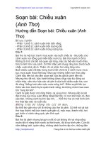 Soạn bài: Chiều xuân (Anh Thơ) | Soạn văn 11 hay nhất tại VietJack PDF