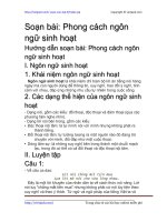 phong cach ngon ngu sinh hoat