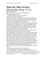 Soạn bài: Mây và sóng | Soạn văn 9 hay nhất tại VietJack PDF may va song