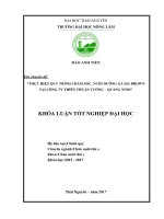 Thực hiện quy trình chăm sóc, nuôi dưỡng gà ISA Browntại công ty Thiên Thuận Tường – Quảng Ninh. (Khóa luận tốt nghiệp)