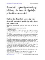 luyen tap van dung ket hop cac thao tac lap luan phan tich va so sanh