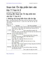 on tap phan lam van lop 11 hoc ki 2