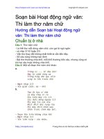 hoat dong ngu van thi lam tho nam chu