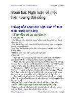 nghi luan ve mot hien tuong doi song