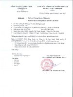 CBTT nghị quyết HĐQT về việc chi trả cổ tức đợt cuối năm 2016