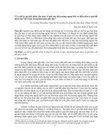 Cơ chế tỷ giá hối đoái, cấu trúc vi mô của thị trường ngoại hối và diễn tiến tỷ giá hối đoái của việt nam trong thời gian gần đây