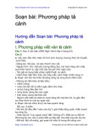 Soạn bài: Phương pháp tả cảnh | Soạn văn 6 hay nhất tại VietJack phuong phap ta canh