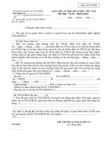 Đơn đề nghị giải quyết trợ cấp TNLĐ-BNN của đơn vị sử dụng lao động