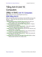 Unit 15 lớp 8: Computers | Giải bài tập tiếng Anh 8 hay nhất tại VietJack PDF