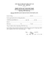 Thông báo tham dự đại hội cổ đông thường niên năm 2012 - Kienlongbank DANG KY THAM DU HOP