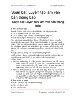 luyen tap lam van ban thong bao