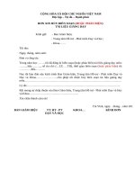 ĐƠN XIN HỦY BIÊN SOẠN (HOẶC PHẢN BIỆN) TÀI LIỆU GIẢNG DẠY