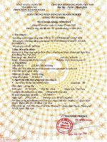 Giấy chứng nhận đăng ký Doanh Nghiệp Công ty Cổ Phần   thay đổi lần 12 ngày 06 10 2016