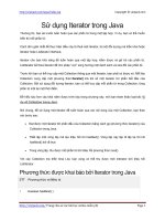 Sử dụng Iterator trong Java - 155 bài học Java miễn phí hay nhất PDF java using iterator