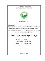 Áp dụng biện pháp chăm sóc, nuôi dưỡng và phòng trị bệnh cho lợn con giai đoạn từ sơ sinh đến 21 ngày tuổi tại trại lợn Hoàng Văn Viện liên kết với công ty cổ phần Greenfeed Việt Nam. (Khóa luận tốt nghiệp)