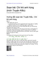 Soạn bài: Chí khí anh hùng (trích Truyện Kiều) | Soạn văn 10 hay nhất tại VietJack PDF chi khi anh hung