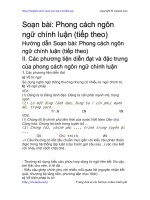 phong cach ngon ngu chinh luan tiep theo