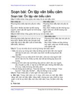 Soạn bài: Ôn tập văn biểu cảm | Soạn văn 7 hay nhất tại VietJack PDF on tap van bieu cam