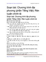 chuong trinh dia phuong phan tieng viet ren luyen chinh ta