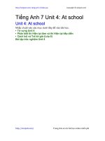 Unit 4 lớp 7: At school | Giải bài tập Tiếng Anh 7 hay nhất tại VietJack PDF unit 4 at school