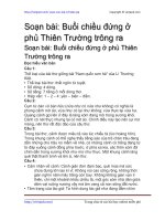 buoi chieu dung o phu thien truong trong ra