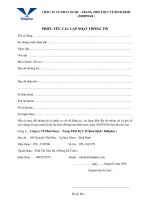 PHIEU YEU CAU CAP NHAT THONG TIN