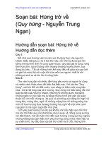 Soạn bài: Hứng trở về | Soạn văn 10 hay nhất tại VietJack PDF hung tro ve