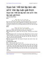 viet bai tap lam van so 6 van lap luan giai thich