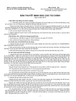 Báo cáo tài chính quý IV năm 2013