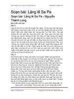 Soạn bài: Lặng lẽ Sa Pa | Soạn văn 9 hay nhất tại VietJack lang le sa pa