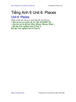 Unit 6 lớp 6: Places | Giải bài tập Tiếng Anh 6 hay nhất tại VietJack