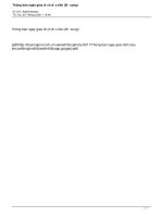 Thông báo ngày giao dịch đầu tiên (Bổ sung) thongbaongaygddtbs