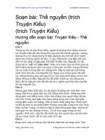 Soạn bài: Thề nguyền (trích Truyện Kiều) | Soạn văn 10 hay nhất tại VietJack PDF