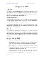 Tổng quan về JDBC | 36 bài hướng dẫn Java kết nối cơ sở dữ liệu(database) hay nhất tong quan ve jdbc